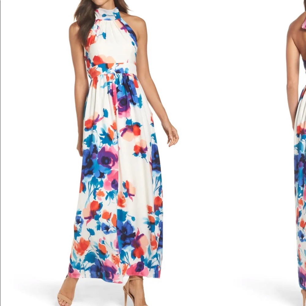 Floral Print Halter Maxi Dress
ELIZA J
Size 6